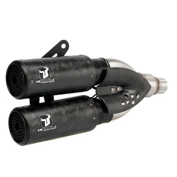 Ixrace DC2X CARBON FORGED Exhaust - BlackRef: zs8676 / ds8462c2