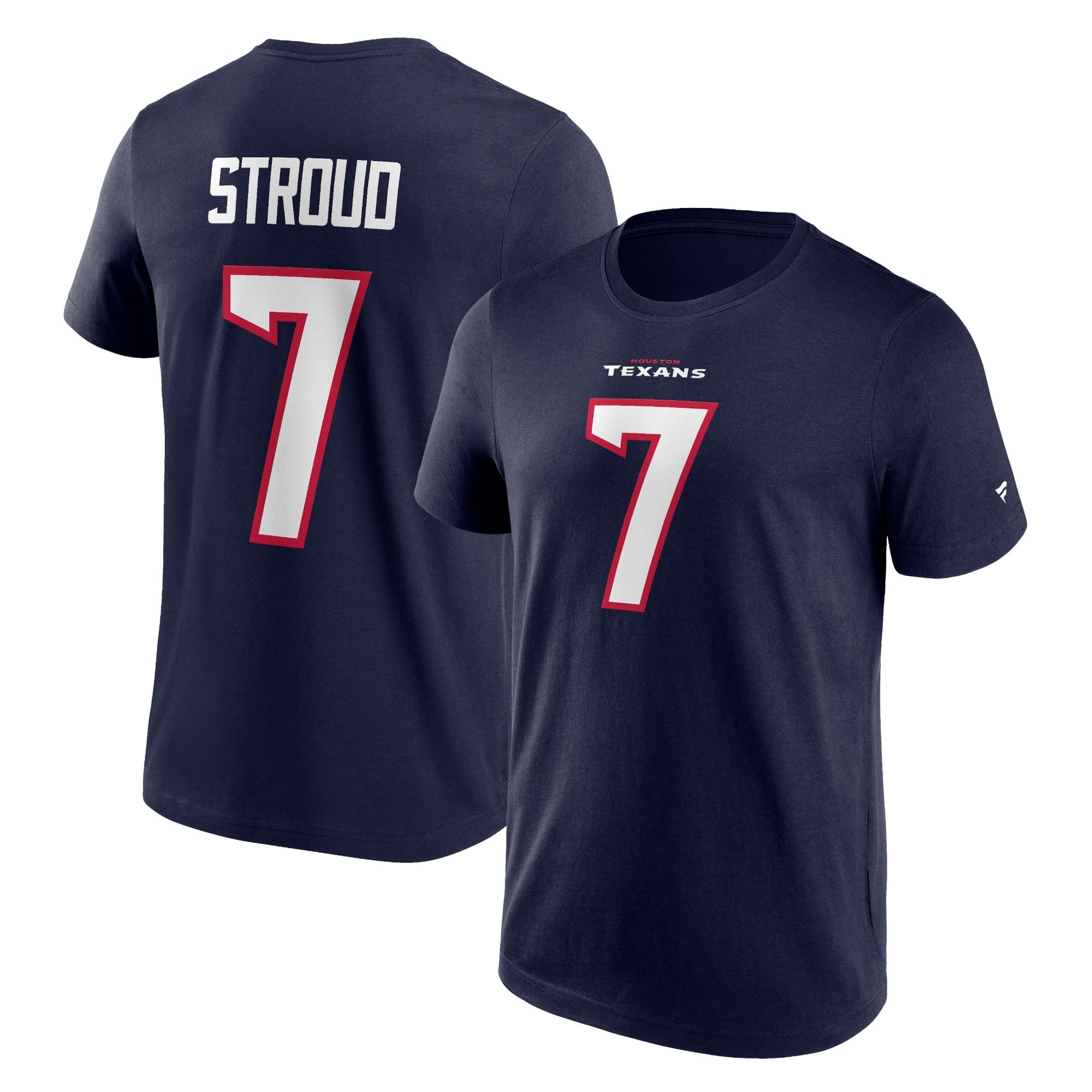 C.J. Stroud #7 Houston Texans Player NFL T-Shirt Navy