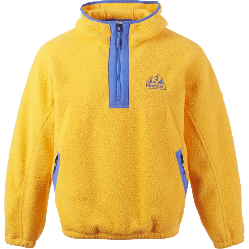 Marmot Super Aros Fleece Hoody Men - golden sun/trail blue