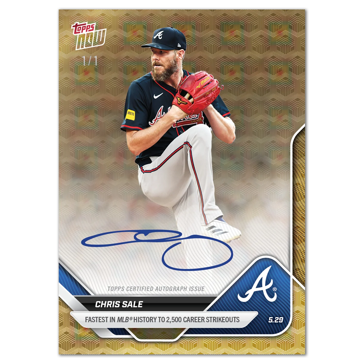 Chris Sale - 2025 MLB Topps NOW® - Card 233 - LOOK FOR AUTOS