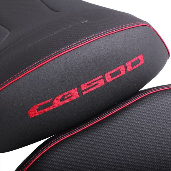 Bagster ready luxe comfort saddle black red edgingRef: 5346z / 5346z-red edging