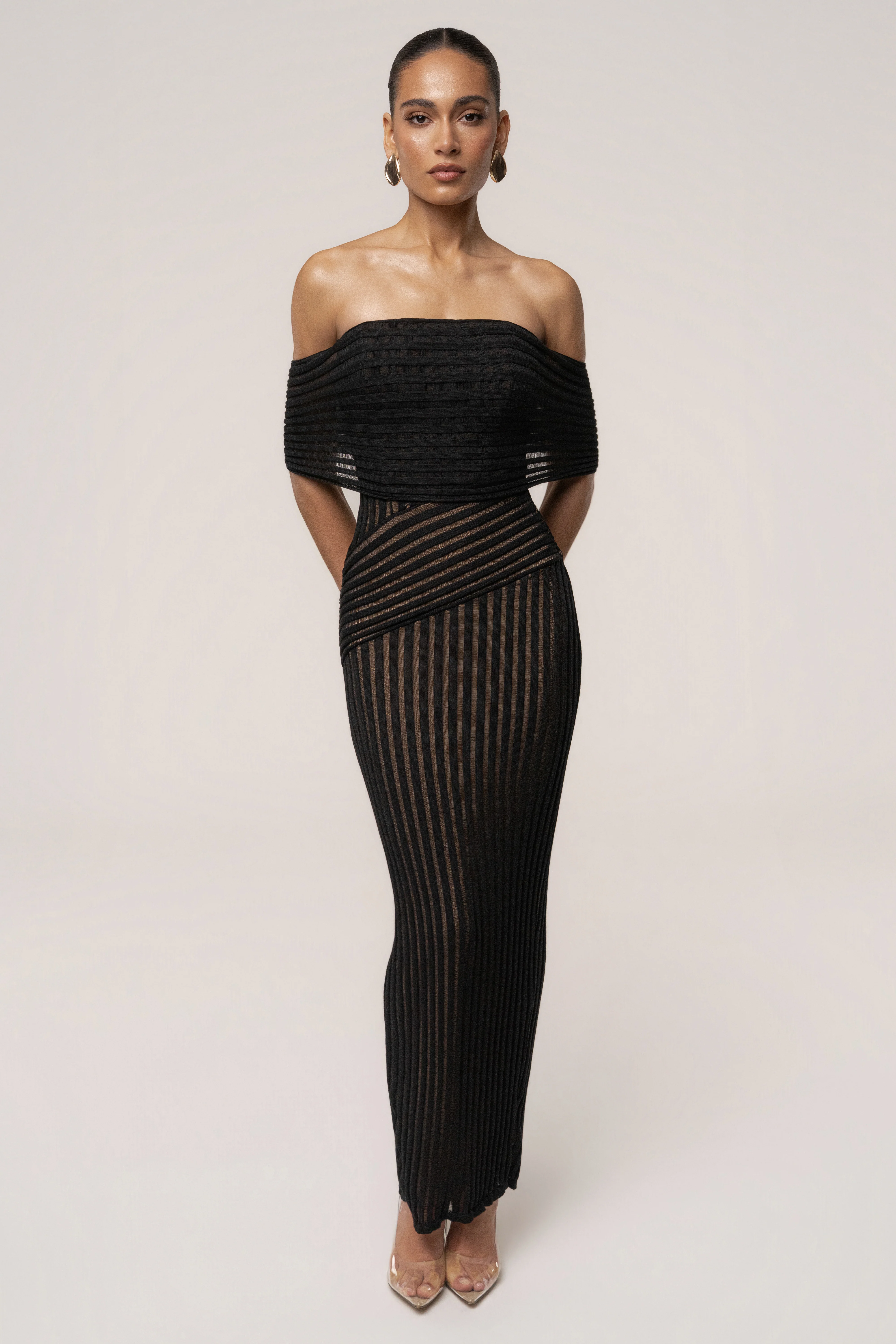 Black Midnight Siren Maxi Dress