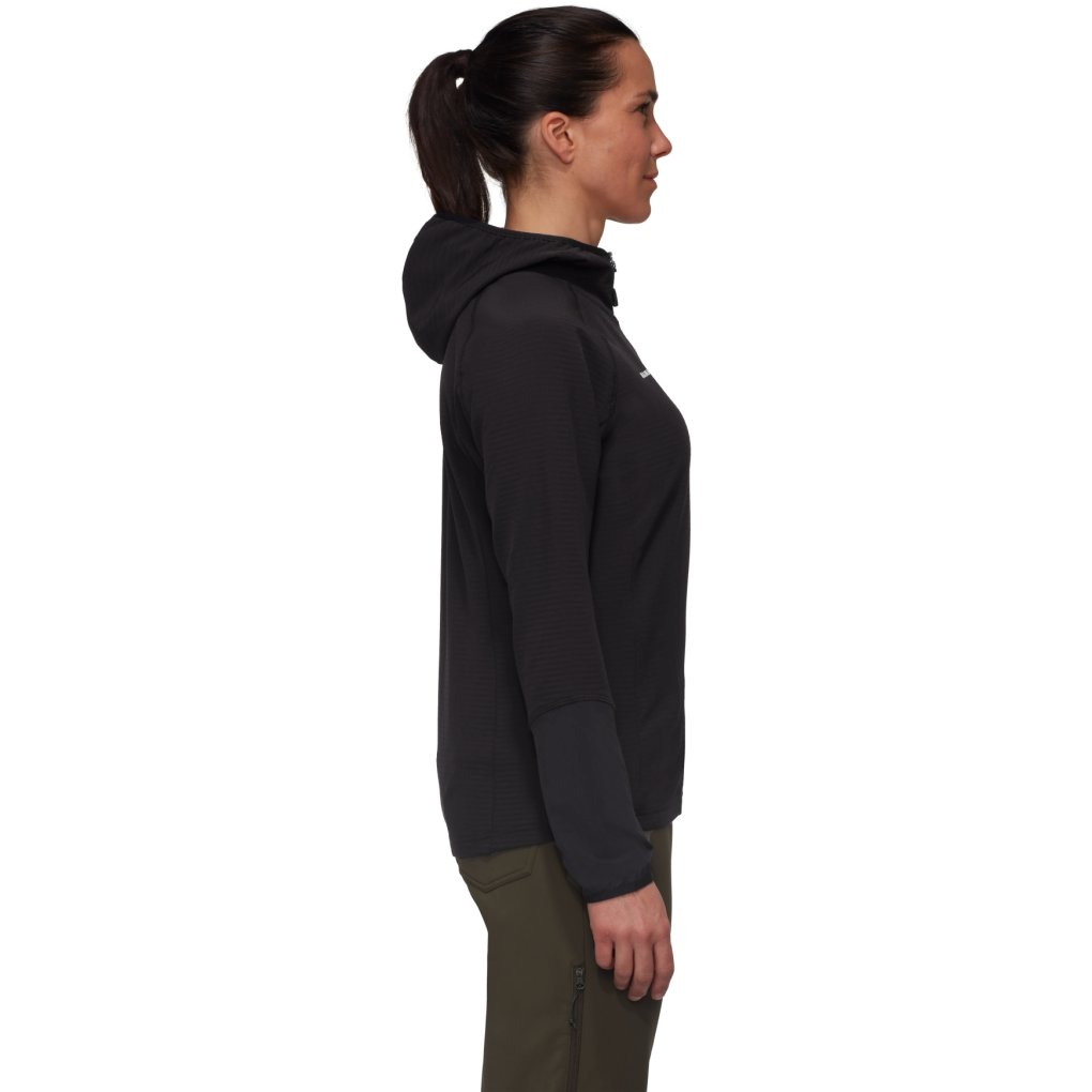 Mammut Madris Light Half Zip Midlayer Hoody Women - black