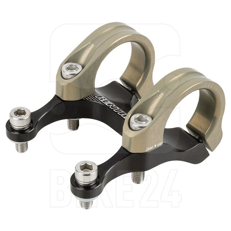 Renthal Integra II 35 Direct Mount Stem - 45mm - 0mm Rise - gold/black