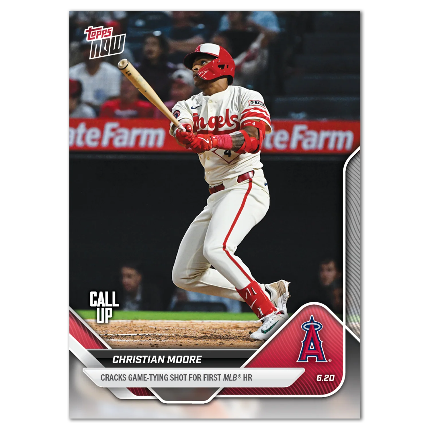 Christian Moore - 2025 MLB Topps NOW® - Card 330