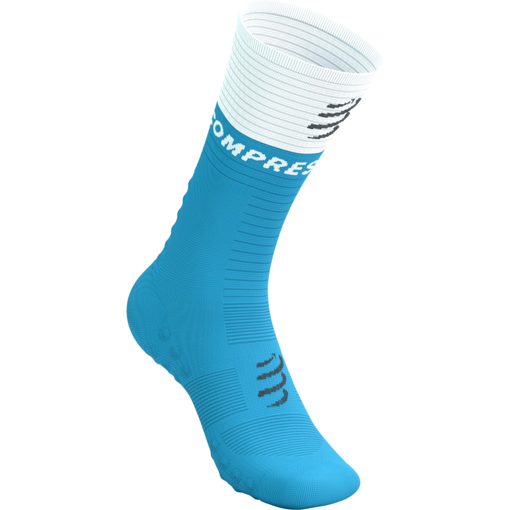 Compressport Mid Compression Socks v2.0 - norse blue/white