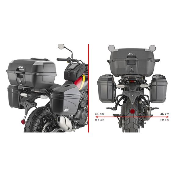 Givi monokey suitcase supportROYAL ENFIELD 450 GUERRILLA 450 - 2024Ref: Gi2786 / Pl9061