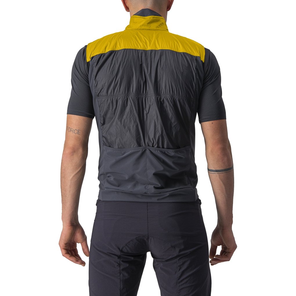 Castelli Unlimited Puffy Vest Men - goldenrod/dark grey 755