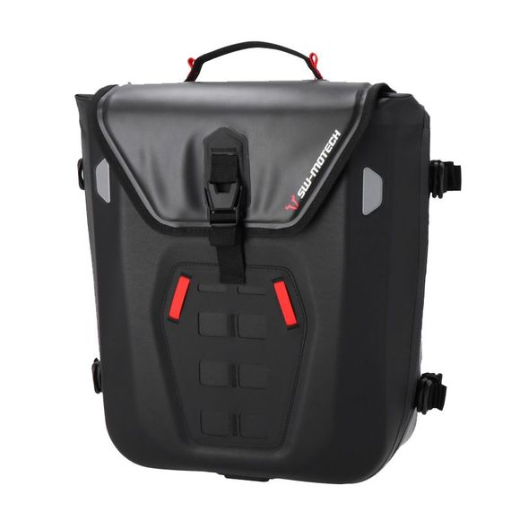 SW-MOTECH SysBag WP M saddlebags (17-23 litres) complete with carrier - BlackRef: bc.sys.22.961.31000/ / bc.sys.22.961.31000/b