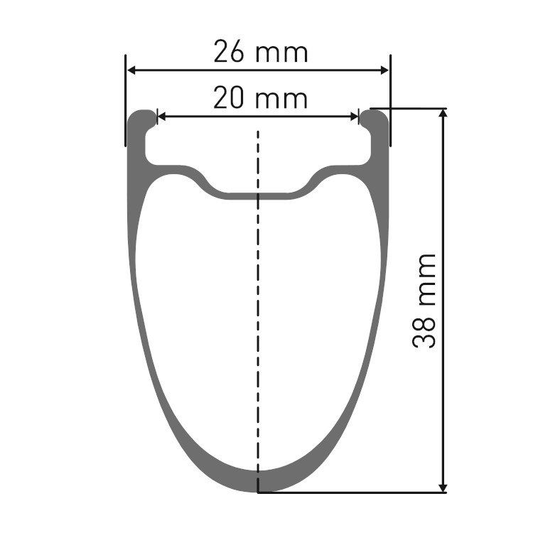 DT Swiss ARC 1400 DICUT db 38 Front Wheel - 28