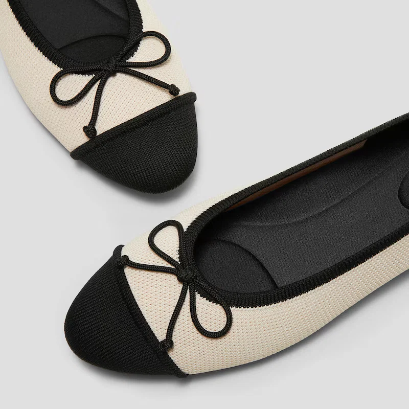 Almond-Toe Bow Flats (Tiana)
