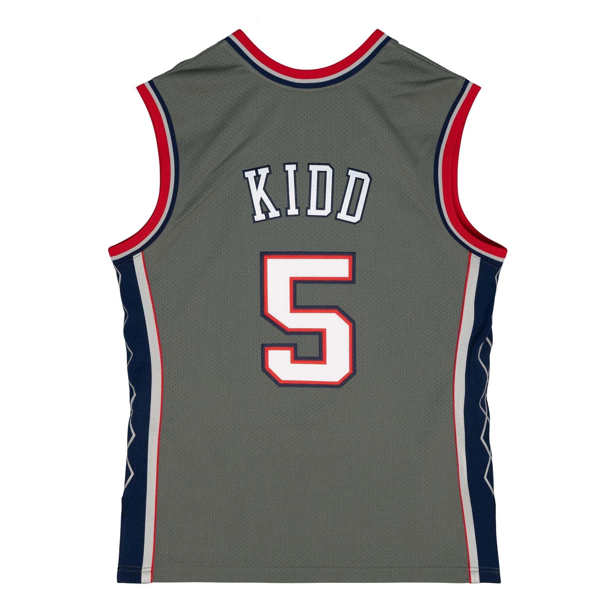 Jason Kidd #5 New Jersey Nets 2004-05 Mitchell & Ness Authentic NBA Jersey Grey