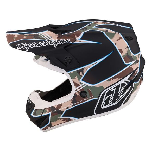 TroyLee design SE4 POLYACRYLITE MATRIX MIPS 2024 cross helmet - Green / BlackRef : TRL0883