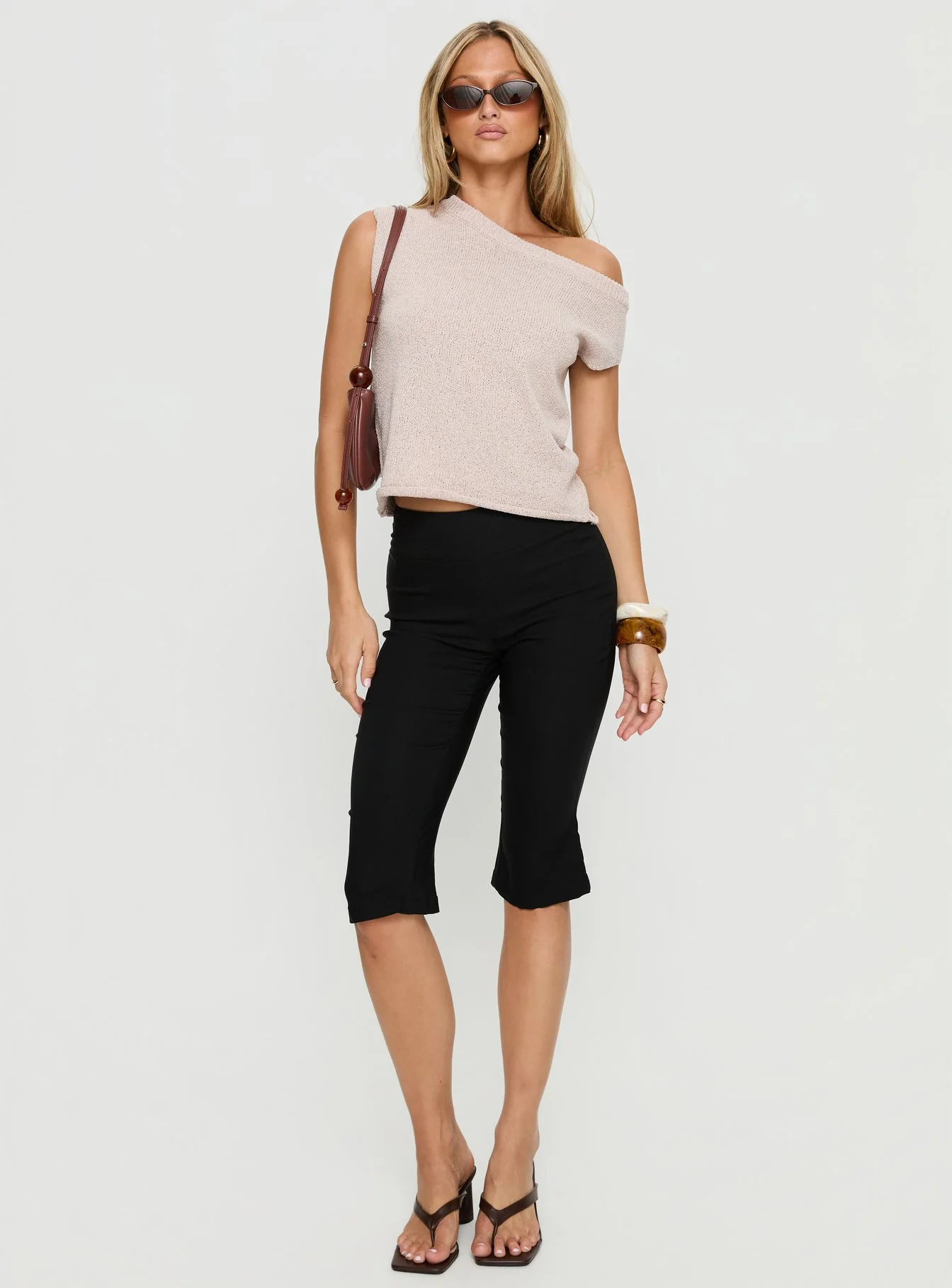 Ashfield Off Shoulder Top Oat