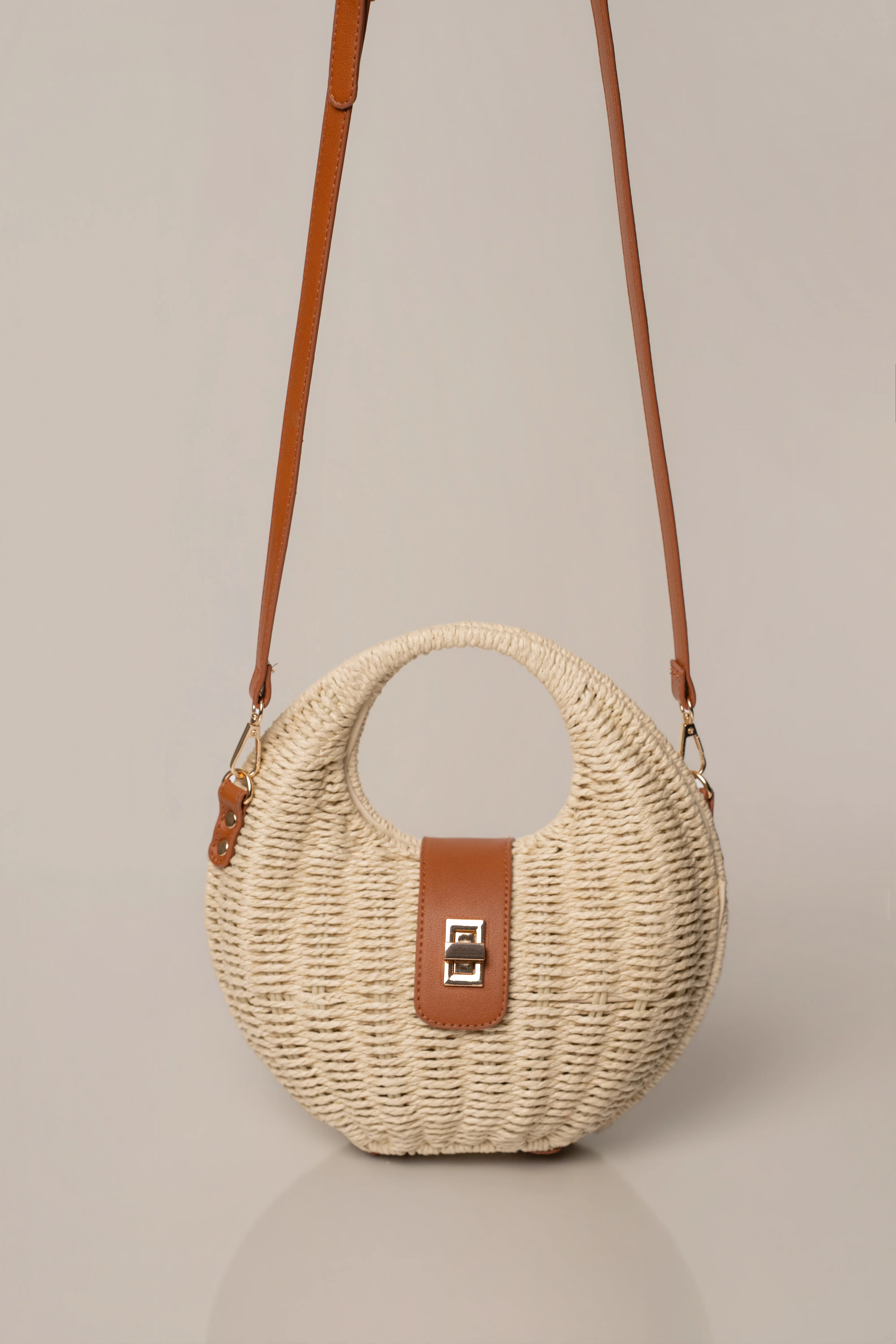 Beige Coastal Escape Handbag