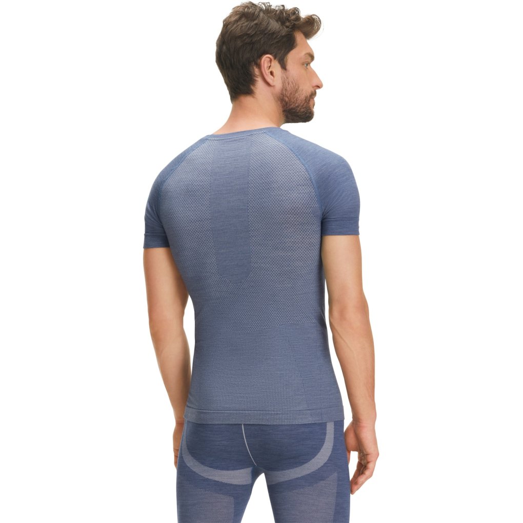 Falke Wool-Tech Light Short Sleeve Shirt Men - capitain 6751 (33230)
