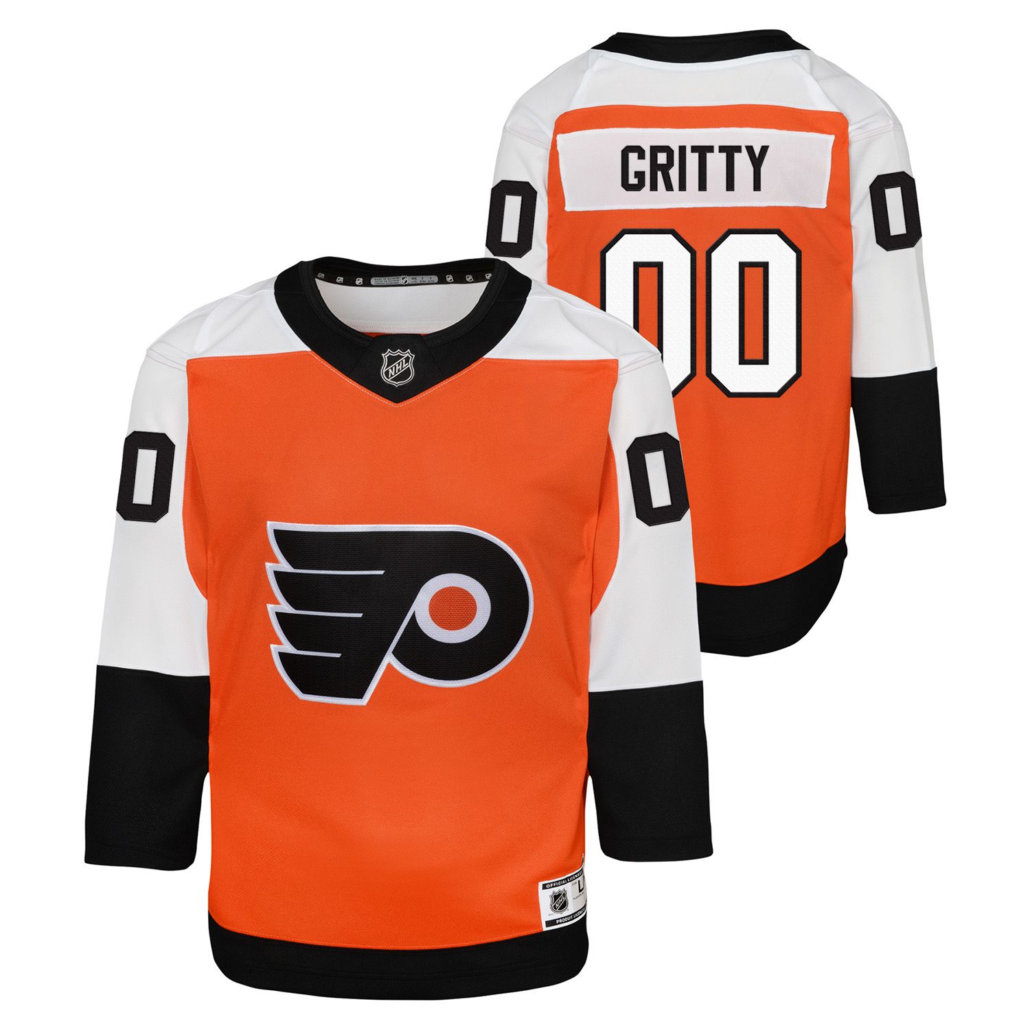 Gritty #00 Mascot Philadelphia Flyers Premier NHL Jersey Orange (YOUTH)