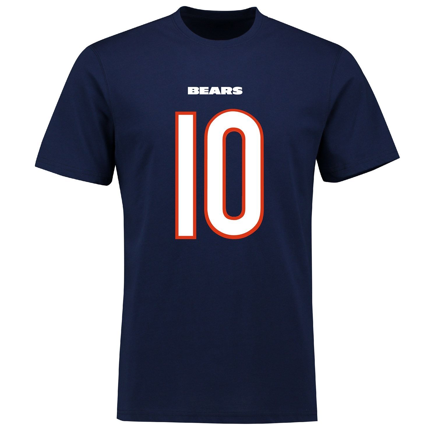 Mitch Trubisky #10 Chicago Bears Player Script NFL T-Shirt