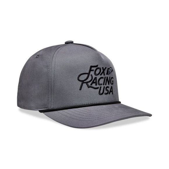 Fox Flag Rope Cap - Gray / BlackRef: Fx5246 / 33397-172-Os