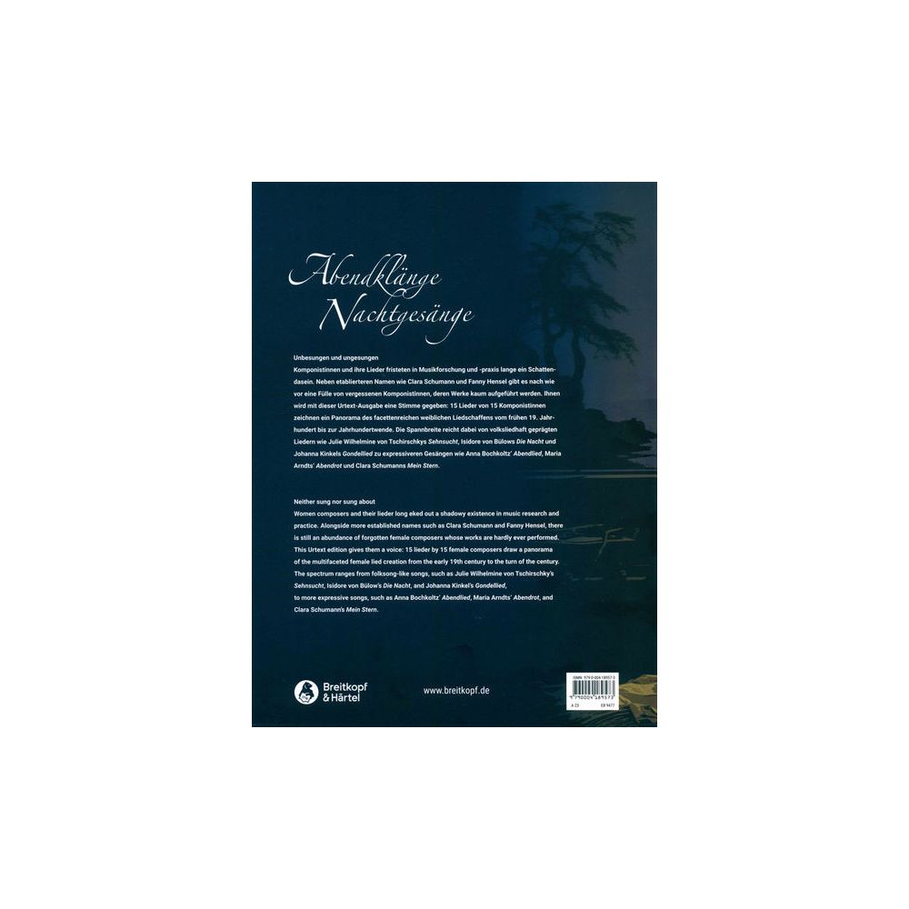Breitkopf & Härtel Abendklänge Nachtgesänge – Thomann Ireland