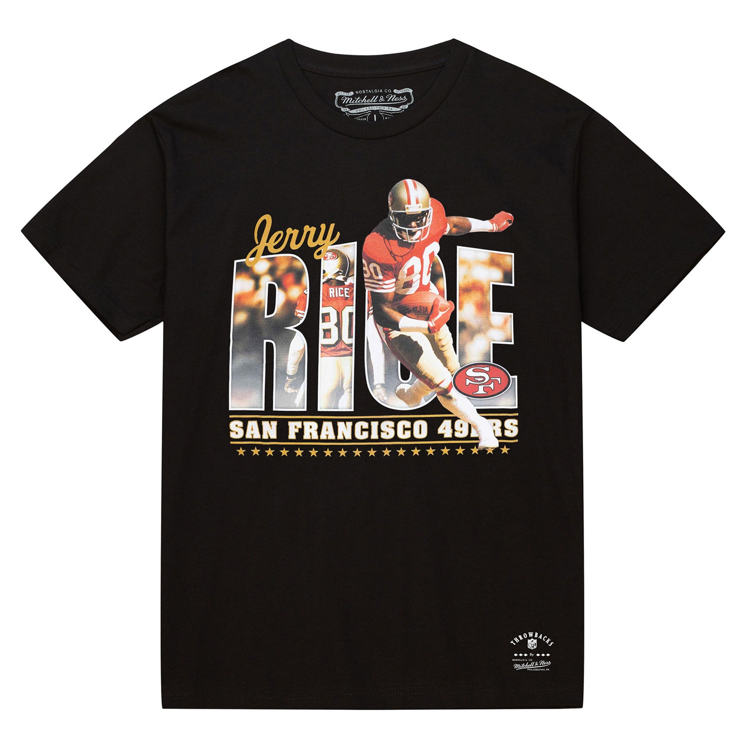 Jerry Rice San Francisco 49ers Mitchell & Ness Classic Photo T-Shirt