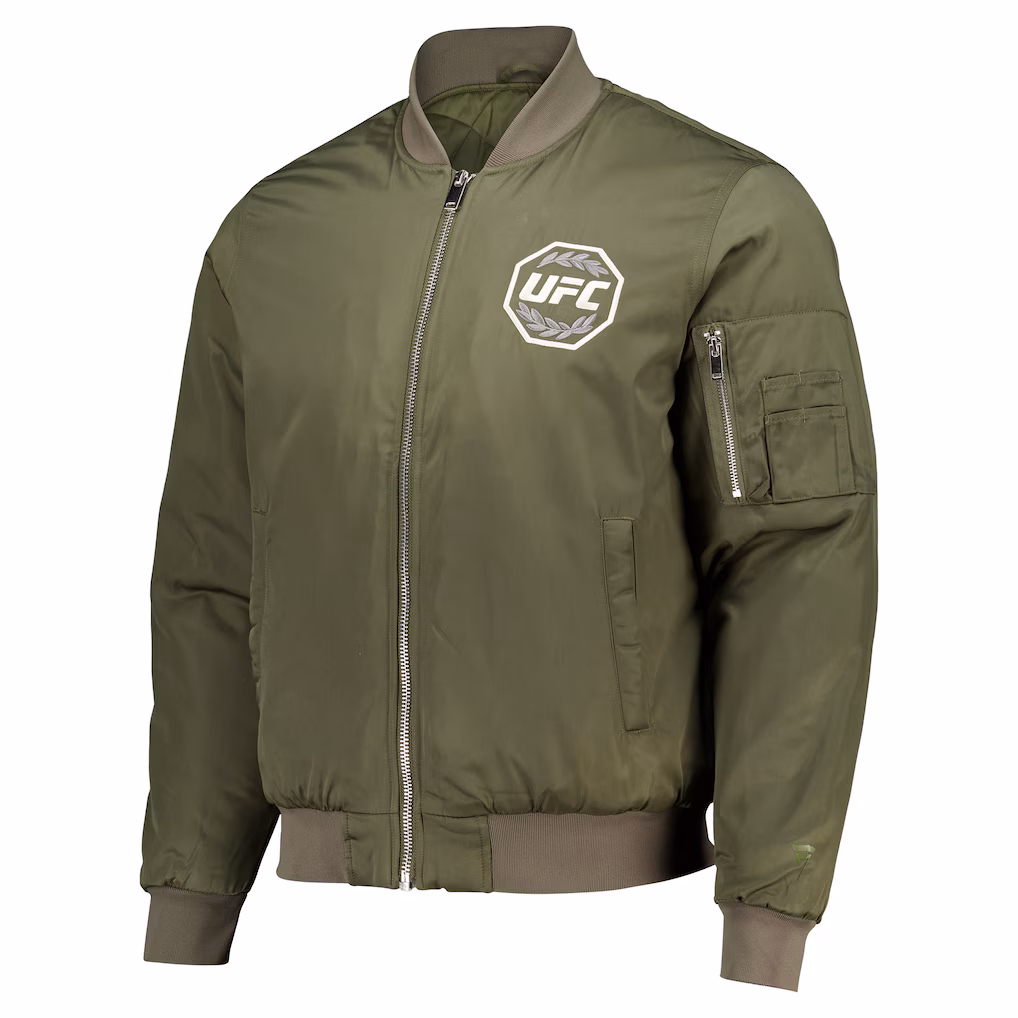 UFC Elevated Bomber Jacket - Khaki - Mens
