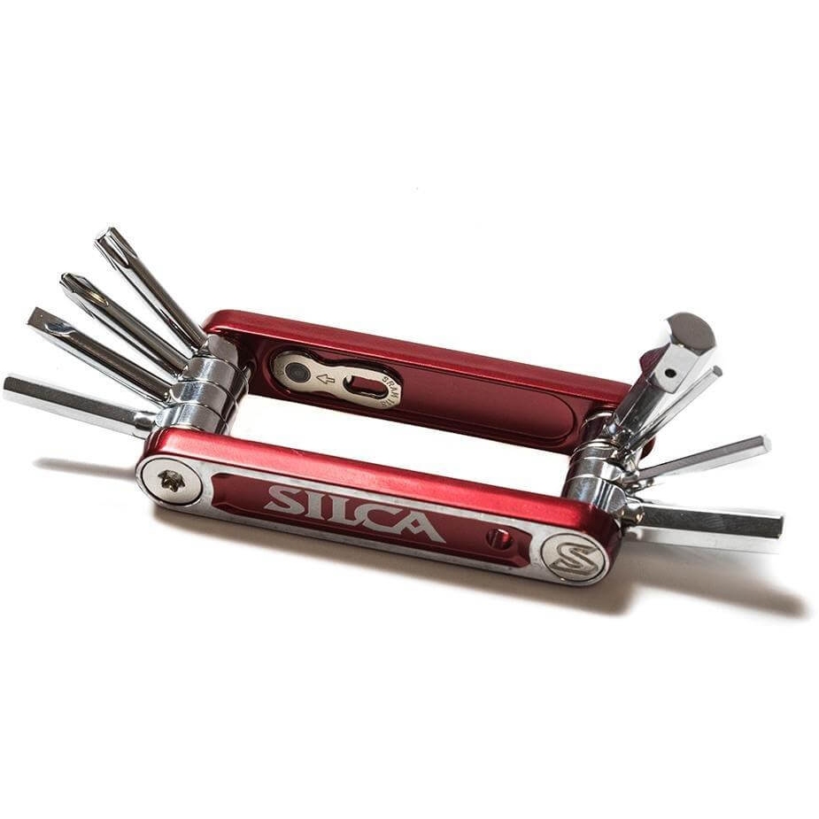 SILCA Multitool Italian Army Knife Nove - red/silver
