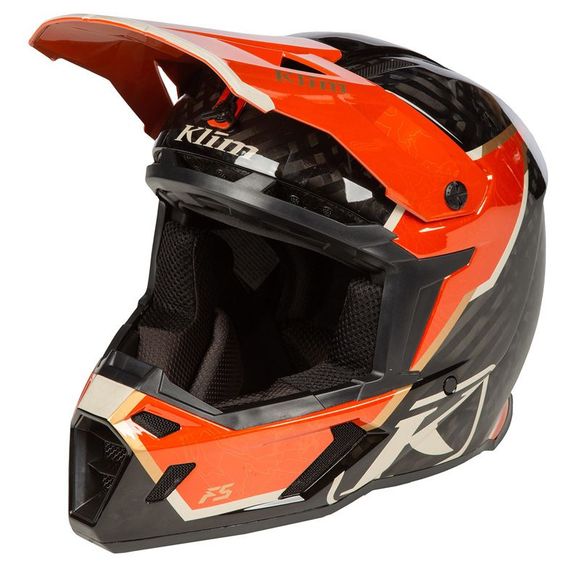 Casque cross KLIM F5 KOROYD TOPO 2024 - Marron / OrangeRef : KLI0339