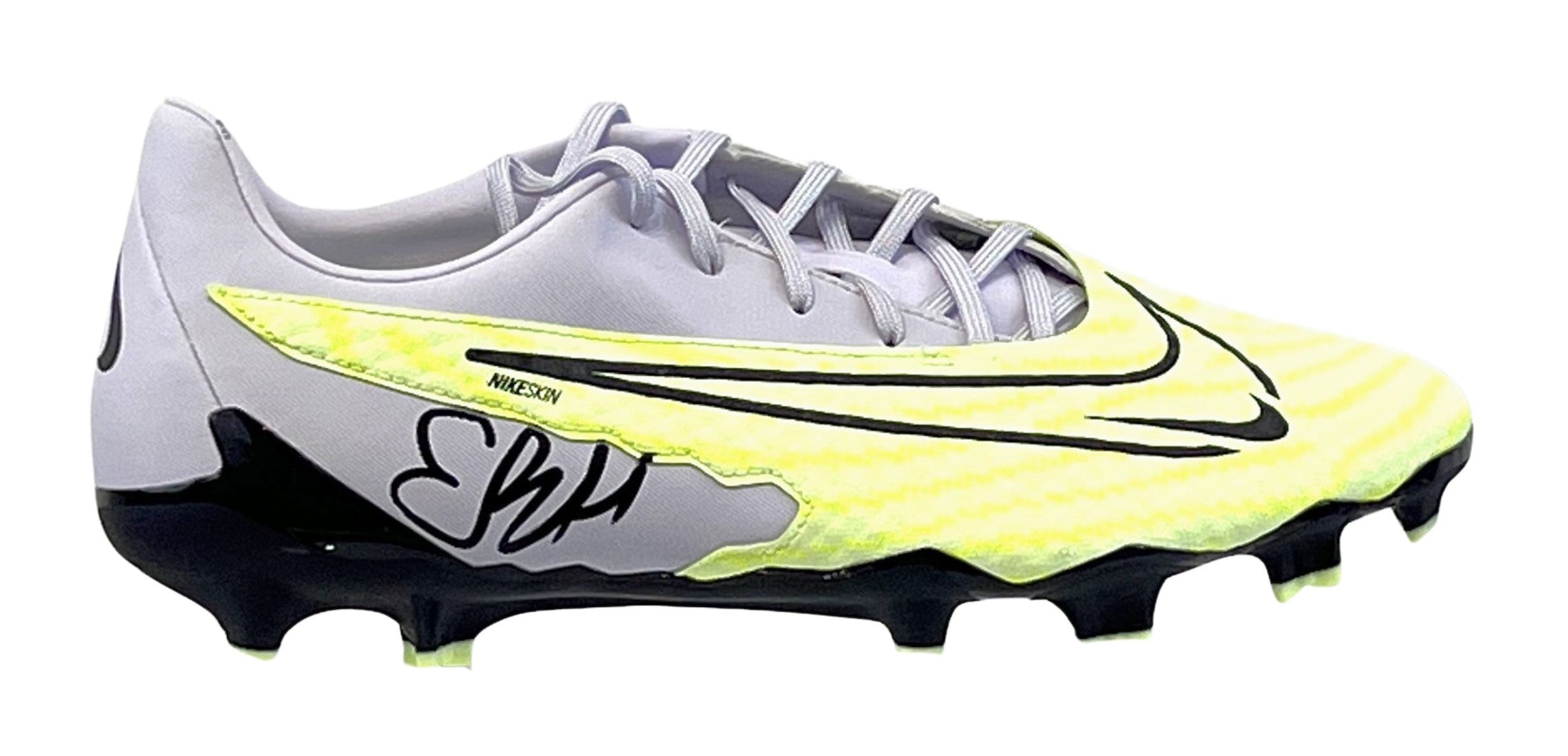Erling Haaland Autographed Grey and Yellow Nike Phantom Cleat