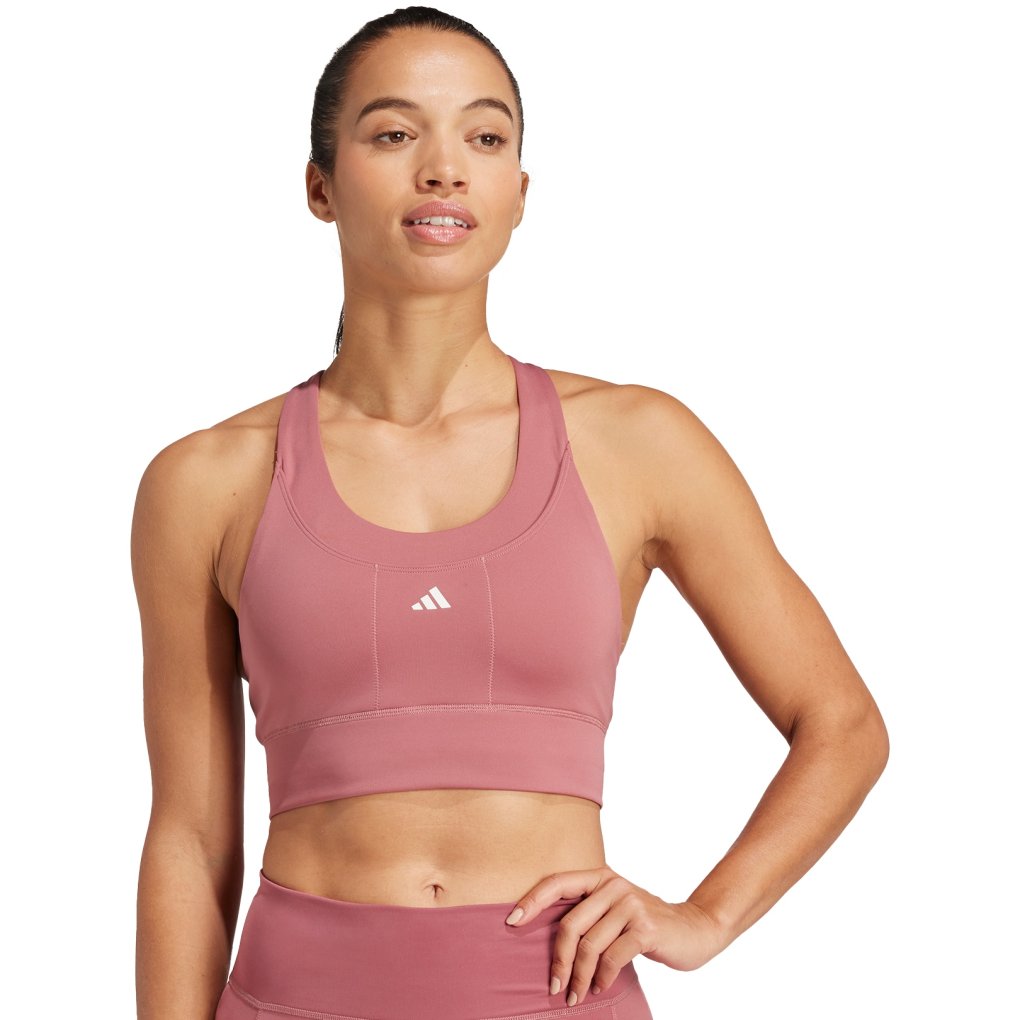 adidas Run Pocket Sports Bra with Medium Support Women - Cup size A-B - preloved crimson IW5326