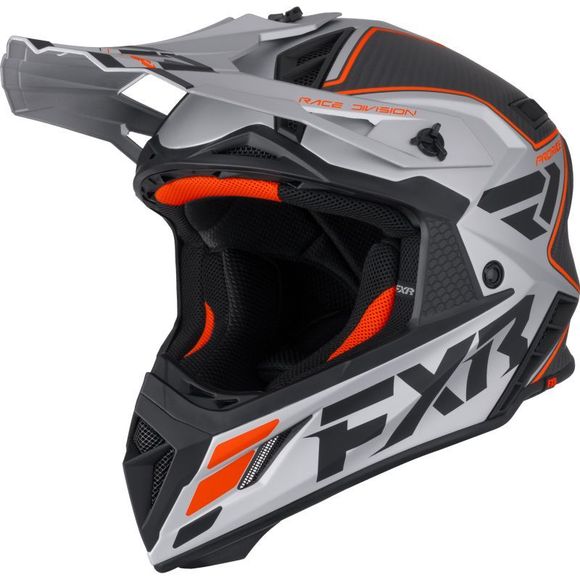 Casque cross FXR HELIUM CARBON 2026 - Orange / GrisRef : FXR1754