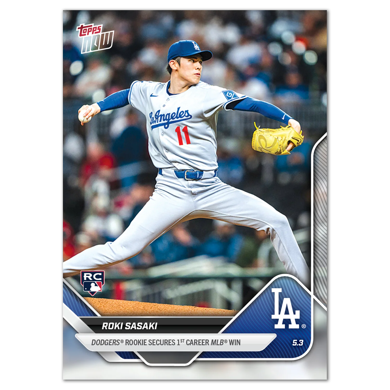 Roki Sasaki - 2025 MLB Topps NOW® - Card 137 - LOOK FOR AUTO