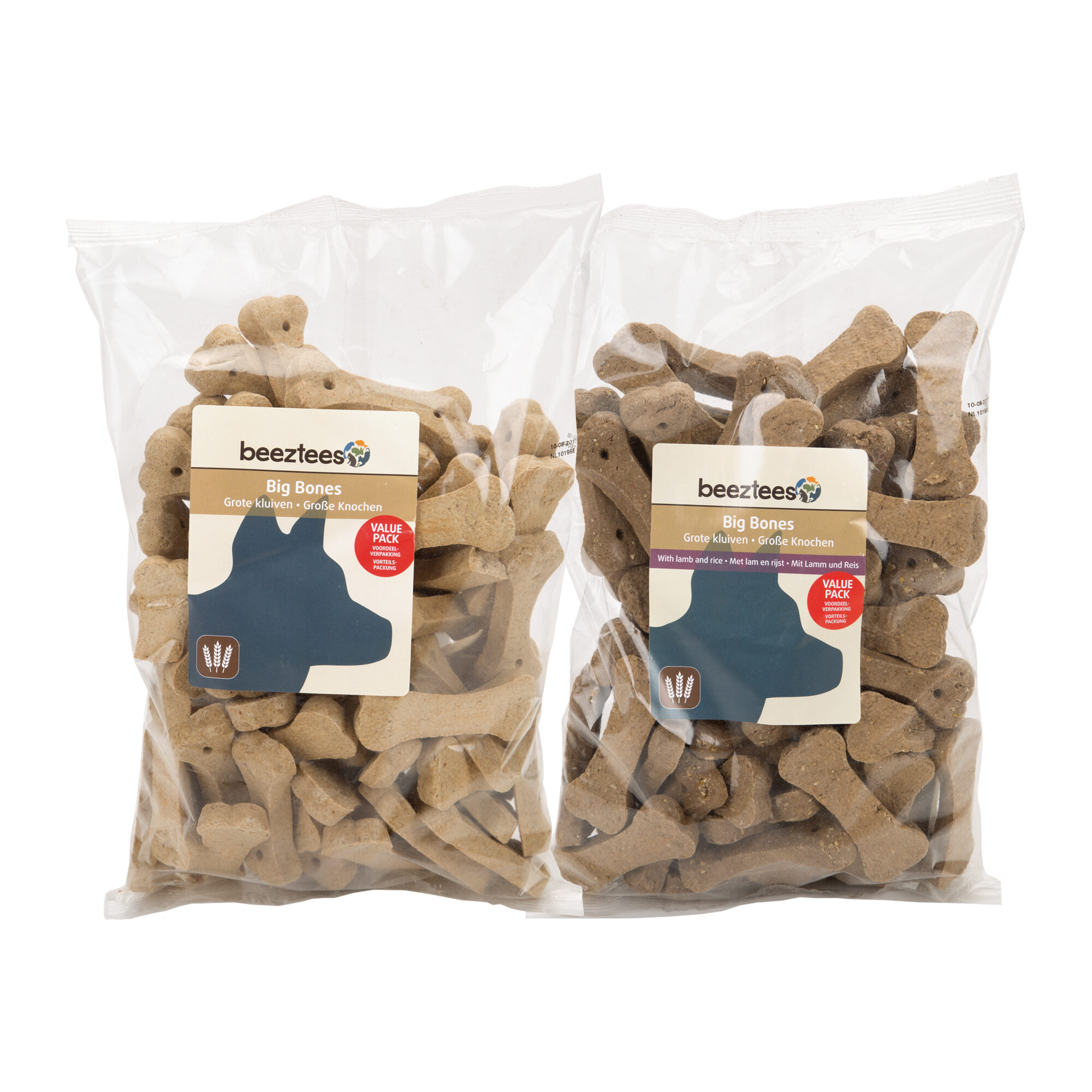 Beeztees Large Bone Dog Snack - Lamb and rice - 1 kg
