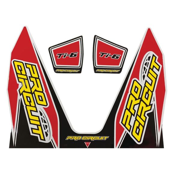 Universal - Black / Red Pro Circuit StickersRef: PC0102 / 18602279