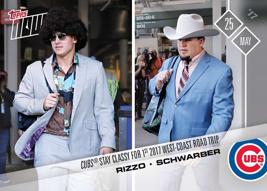 Rizzo/Schwarber - 05/25/2017 TOPPS NOW® Card 184 - Print Run: 861