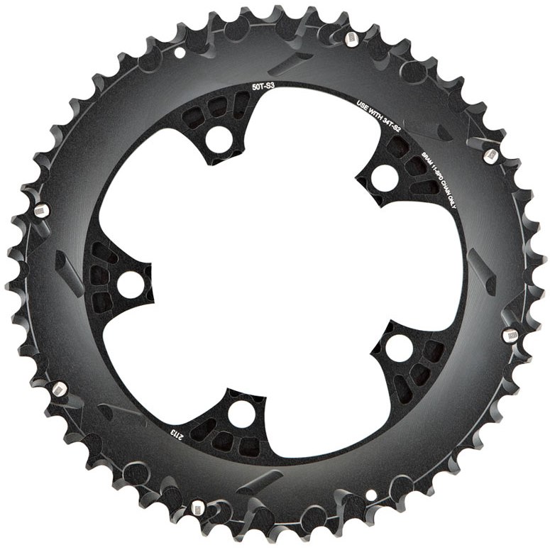 SRAM X-Glide R Chainring Yaw 110mm for Force 22 11-speed - 50 Teeth