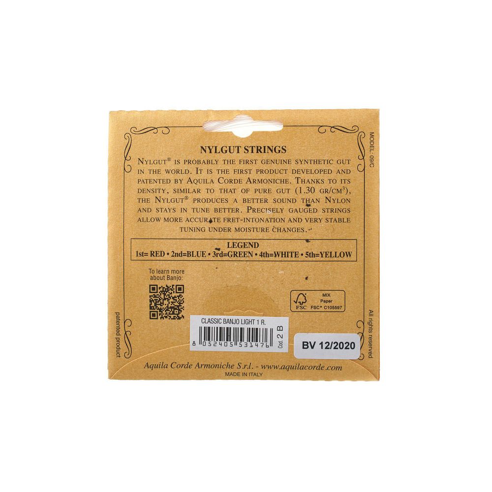 Aquila 2 B 5 str.Banjo Nylgut Light – Thomann Ireland