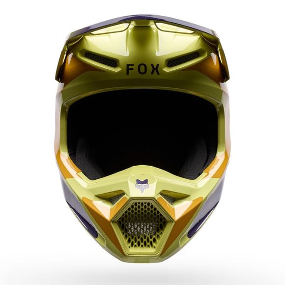Fox V1 IMAGE PRINT 2026 cross helmet - YellowRef: FX6305
