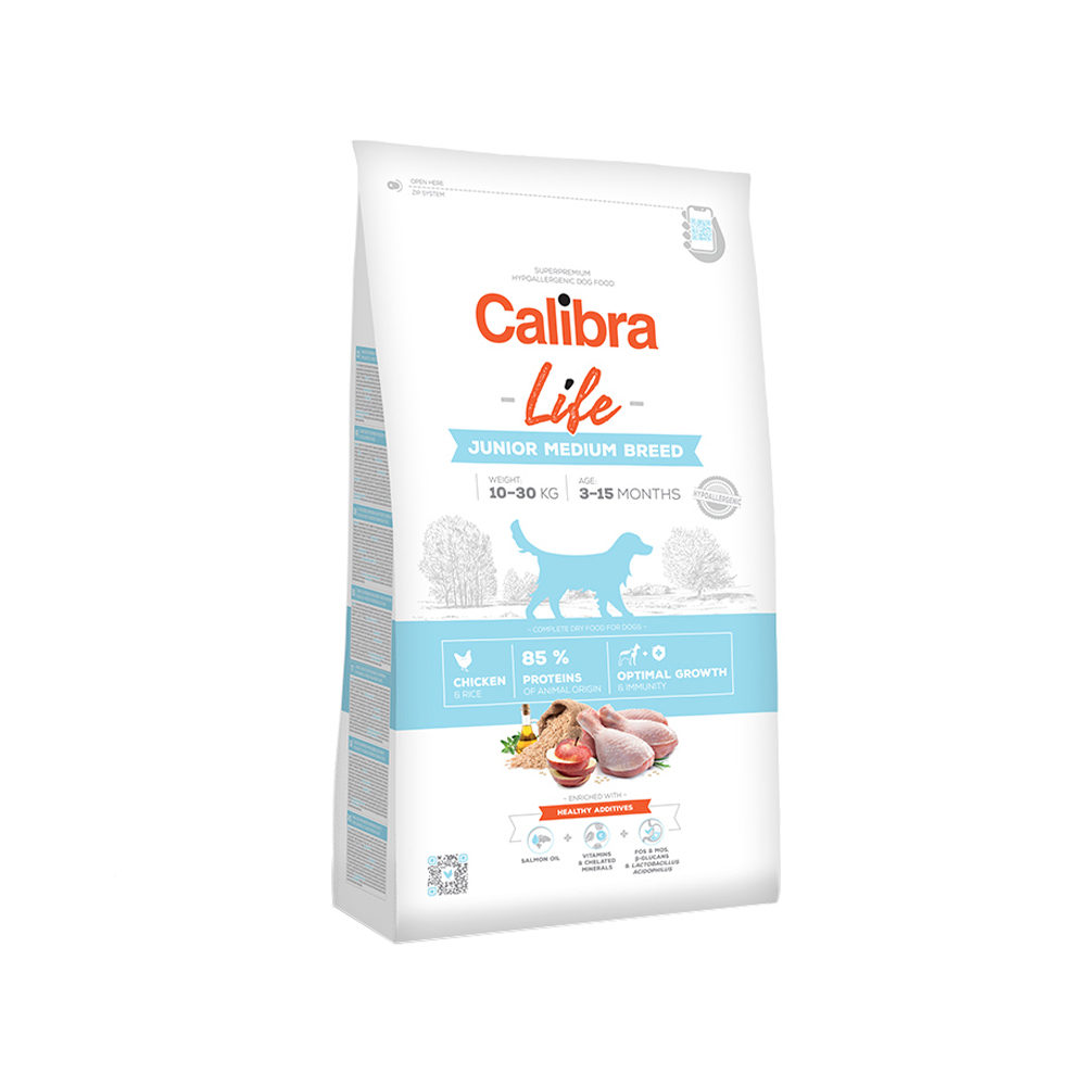 Calibra Dog Life Junior Medium Breed - Chicken - 2.5kg