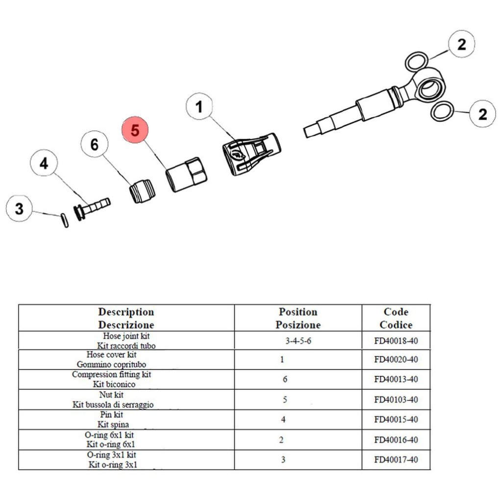 Formula Brake Hose Nut - FD40103-40