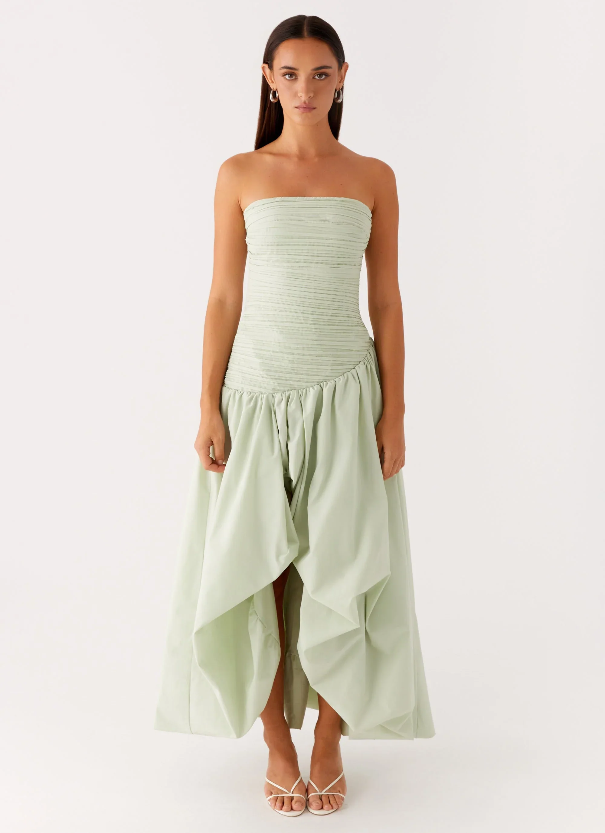 Misa Bubble Maxi Dress - Mint