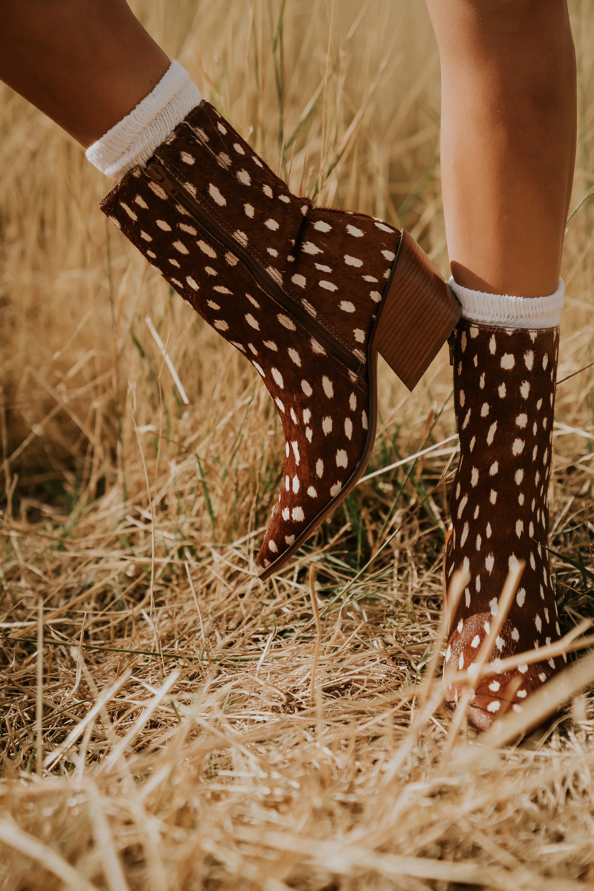 Cleo Ankle Bootie in Bambi
