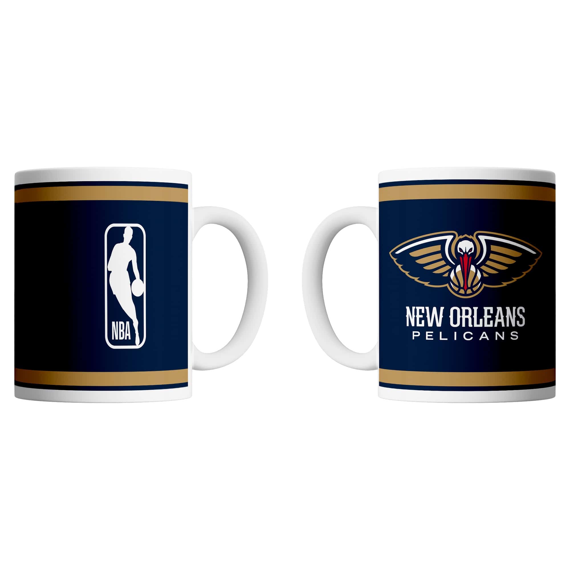 New Orleans Pelicans Logo & Shield NBA Mug (330 ml)