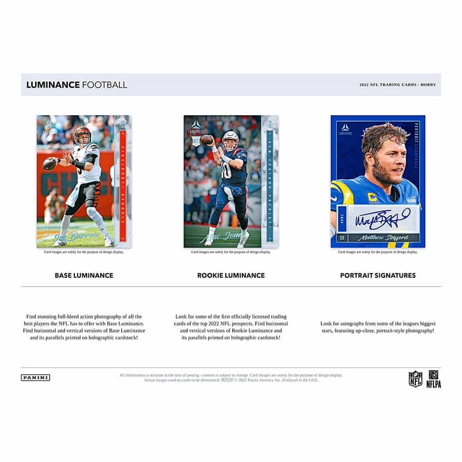 2022 Panini Luminance NFL Football Hobby Box