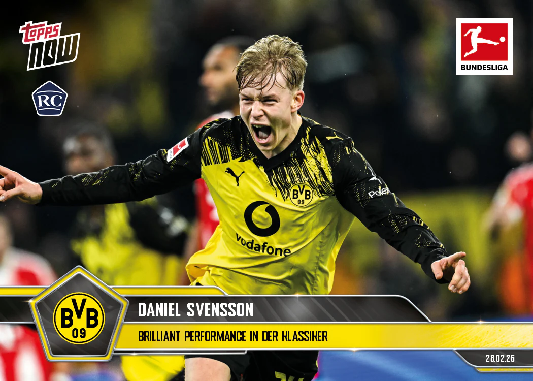 Daniel Svensson - 2025-26 Bundesliga Topps NOW® - Card 136 - PR: 461