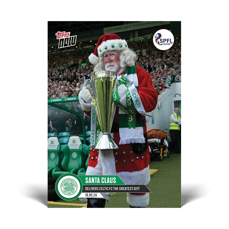Santa Claus - Delivers Celtic FC the greatest gift - 23/24 SPFL TOPPS NOW® Card 6