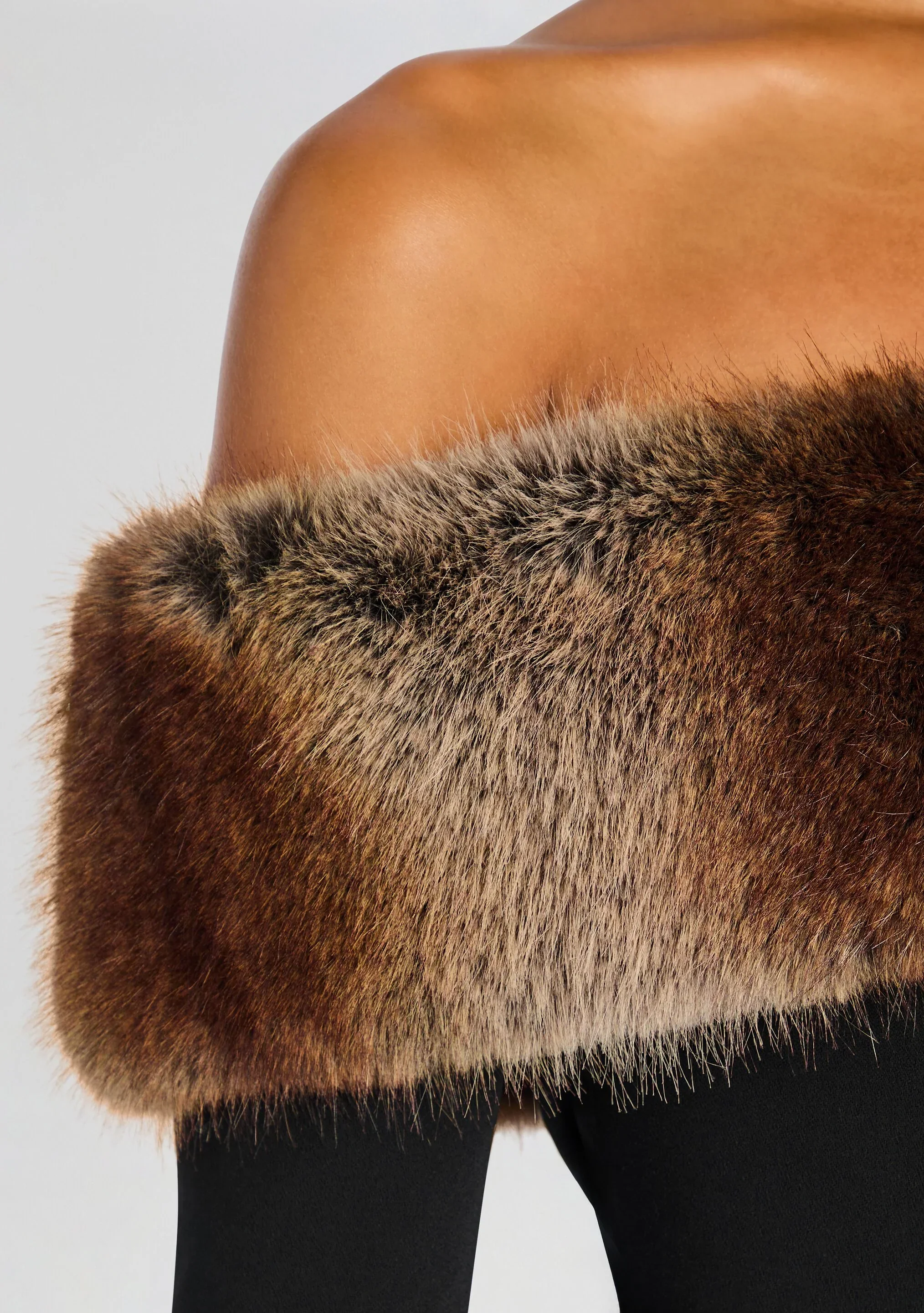 Elspeth Faux Fur Dress