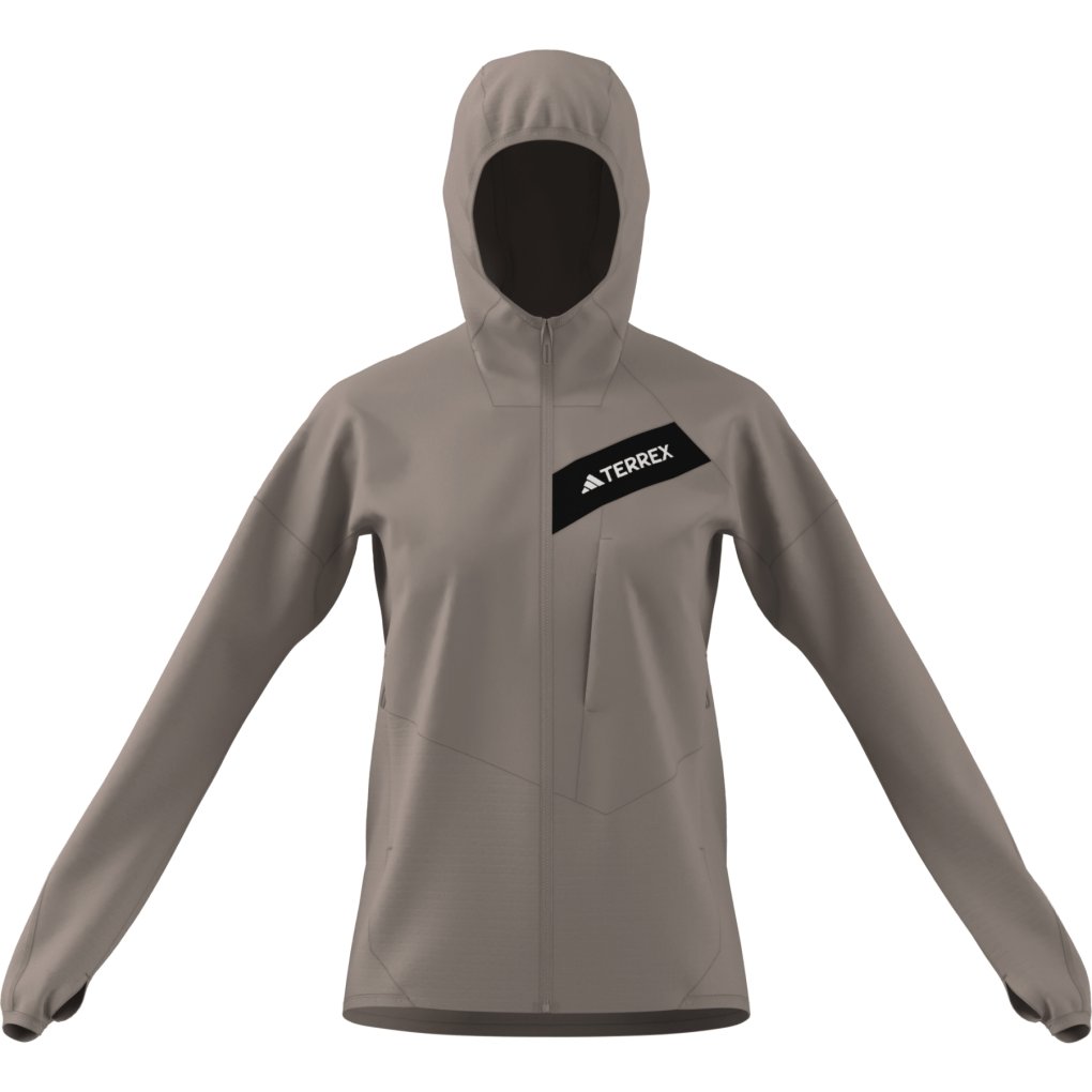 adidas TERREX Techrock CLIMAWARM+ Wind Fleece Jacket Women - wonder taupe KB4565