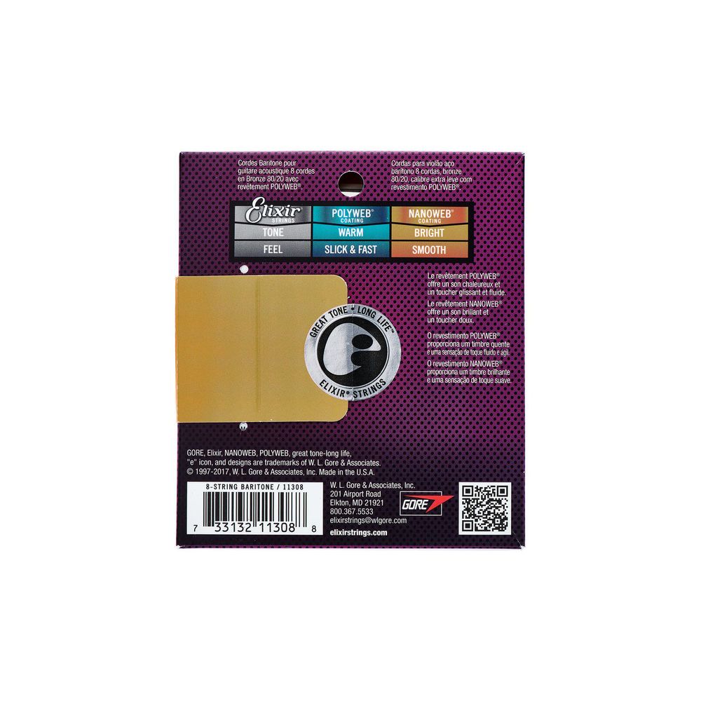 Elixir Nanoweb Baritone 8 String – Thomann Ireland