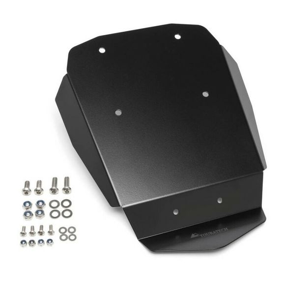 Anodized Touratech Bavette license plate holder - BlackRef: Trt01017A / 01-372-5000-0
